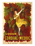 Advertisement for Liqueur Cordial-Medoc reproduction procédé giclée