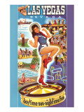 Las Vegas Daytime Sun, Nighttime Fun, Nevada Posters