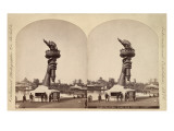 Stereoscopic Image of Liberty's Torch Prints