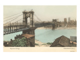 Bridge over Ohio, Cincinnati, Ohio Poster