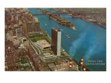 Aerial View, United Nations Building, New York City Posters