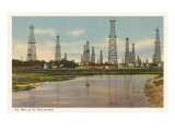 Oil Wells of Oklahoma Lámina giclée