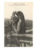 Gargoyle on Notre Dame, Paris Prints