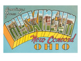 Greetings from Muskingum Giclee Print