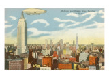 Dirigible sobre Manhattan Lámina giclée Dirigible sobre Manhattan Lámina giclée