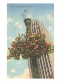 Hanging Flowers, Allentown, Pennsylvania Lámina giclée Hanging Flowers, Allentown, Pennsylvania Lámina giclée