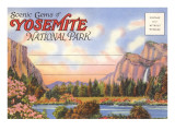 Postcard Folder, Yosemite National Park, California Prints