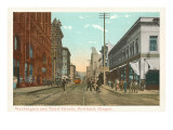 Washington and Third, Portland, Oregon Posters