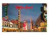 Glitter Gulch, Las Vegas, Nevada Posters
