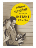 Advertisement for Instant Camera Poster