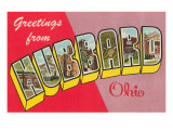 Greetings from Hubbard, Ohio Giclee Print