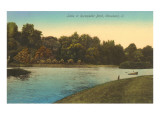Lake in Rockefeller Park, Cleveland, Ohio Print