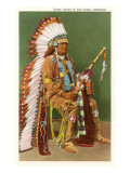 Osage Indian in Full Dress, Oklahoma Prints