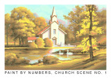 Paint by Numbers, Church Scene Number One Posters
