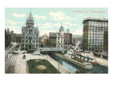 Clinton Square, Syracuse, New York Giclee Print