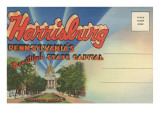 Postcard Folder, Harrisburg, Pennsylvania Posters