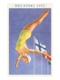 Olympic Diving, Helsinki, Finland, 1952 Wydruk giclee