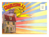 Postcard Folder, Greetings from Charleston, South Carolina Poster