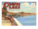 Postcard Folder, Crater Lake, Oregon Photo