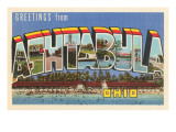 Greetings from Ashtabula, Ohio Giclee Print