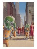Aliens in the City Prints