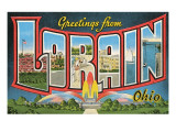 Greetings from Loran, Ohio Giclee Print