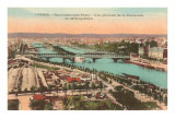 View over Passy, Paris reproduction procédé giclée