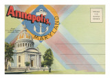 Postcard Folder, Annapolis, Maryland Print