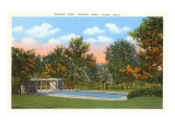 Wading Pool, Central Park, Tulsa, Oklahoma Giclee Print