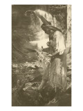 Native American Woman with Camera Photo