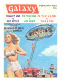 Galaxy Science Fiction Magazine Cover Poster