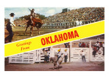 Greetings from Oklahoma, Rodeo Views Posters