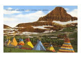 Indian Tepees, Glacier Park, Montana Prints