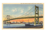 Bridge over Maumee River, Toledo, Ohio Giclee Print