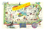 Map of Pennsylvania Prints