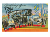 Greetings from the Scenic Northwest Posters