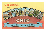 Greetings from Middletown, Ohio Giclee Print