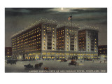 Multnomah Hotel at Night, Portland, Oregon Giclee Print