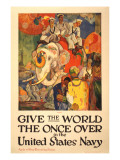 Colorful Navy Recruitment Poster Giclee Print