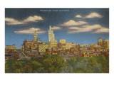 Skyline at Dusk, Tulsa, Oklahoma Poster