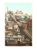 Mt. Adams Incline, Cincinnati, Ohio reproduction procédé giclée