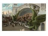 Dragon's Gorge, Luna Park, Coney Island, New York City Prints