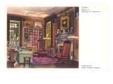 Library in FDR Home Giclee Print