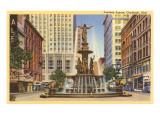 Fountain Square, Cincinnati, Ohio Poster