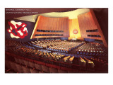 Vollversammlungs-Saal der Vereinten Nationen, New York City Poster