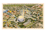 Overview of Theme Center, New York World's Fair, 1939 Poster