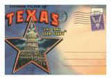 Postcard Folder, Souvenir of Texas Posters