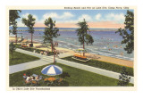 Beach, Lake Erie, Perry, Ohio Giclee Print