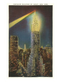 Beacon on Chrysler Building, New York City Print