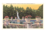 Fountain, Trask Estate, Saratoga Springs, New York Giclee Print